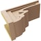 Ekena Millwork 8"W x 16"D x 8"H Wide Highland Rough Cedar Woodgrain TimberThane Corbel, Primed Tan CORUR08X16X08HLDRCPR - alternate 3